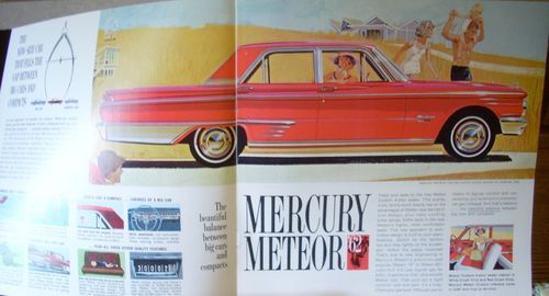 1962 62 mercury meteor dealership sales brochure