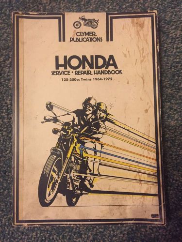 Clymer motorcycle repair manual honda 123-350cc twins 1964-1972