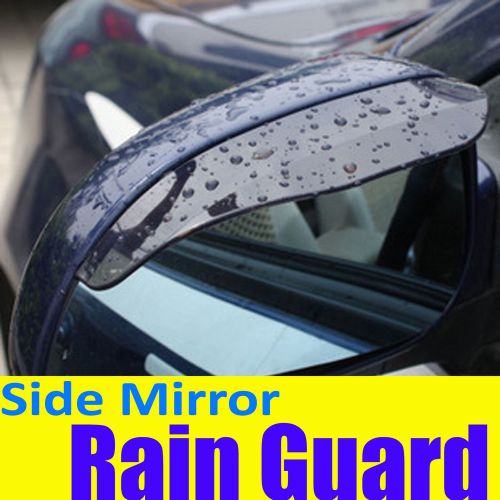 Tint black side mirror rain snow guard visor buick008