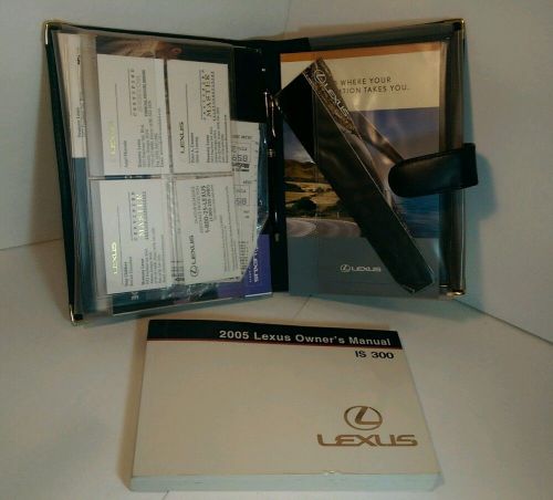 2005 lexus is300 owners leather book manual owner oem 2003 2004 2005