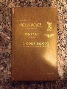 Rolls royce bentley mpw 2 door saloon owners manual handbook oem rhd tsd 2252