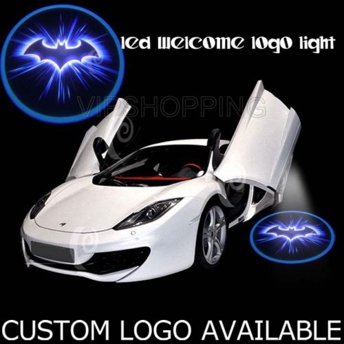 2x dark knight batman logo lamp led auto shadow laser door ground courtesy light