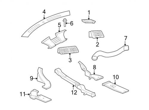 Chrysler oem dodge dashboard air vent 1ql40xdvaa image 2