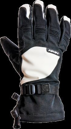 Hmk union long snowmobile gloves white