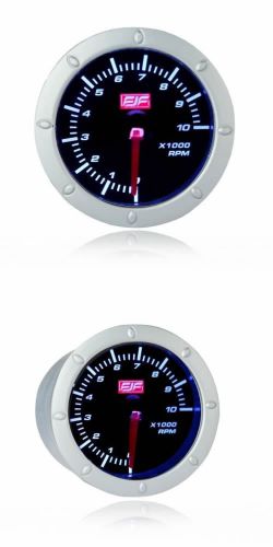 Displayed dail 0~10(x1000) rpm car smoke gauges 2&#034; 52mm tacho meters white led