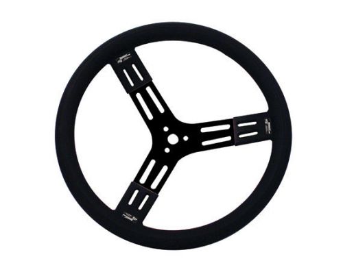 Longacre 15&#034; fat grip aluminum steering wheel56809 2 3/4&#034; dish-imca,scca,ump &gt;