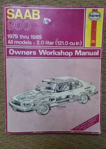 Haynes repair manual 84010 saab 910 1979 - 1988 2.0 liter