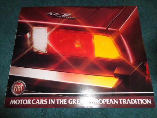 1981 fiat x1/9 sales brochure / original dealership folder