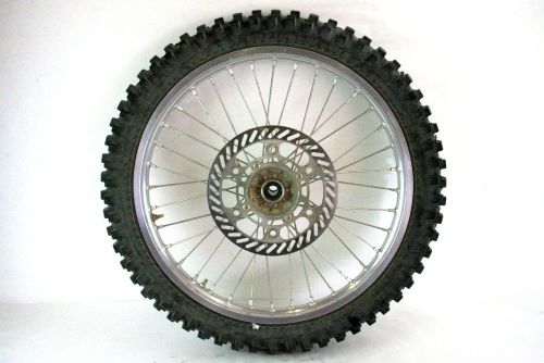 Front wheel with rotor 2004 kawasaki kx250f kx 250 f assembly 80/100-21 oem