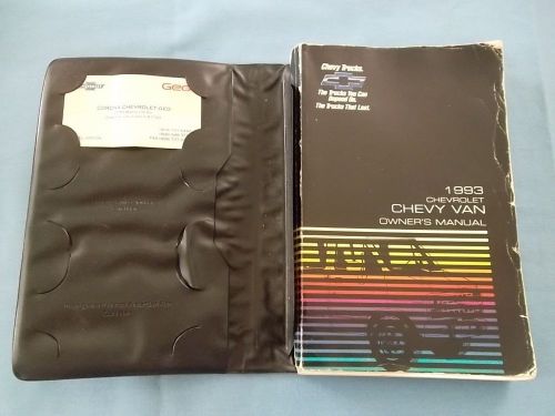 1993 chevrolet chevyvan owners manual