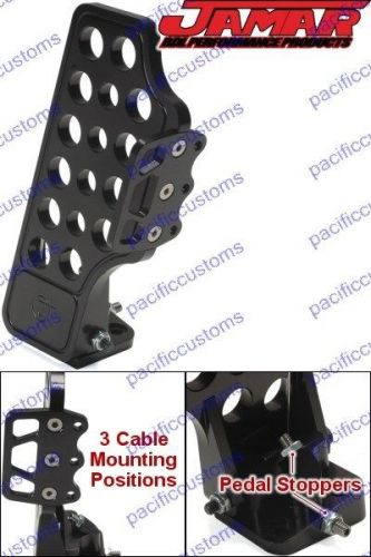 Jamar pro-x machined billet aluminum throttle pedal with side foot rest - buggy