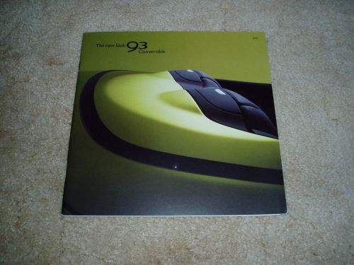 2004 saab 9-3 93 convertible arc aero sales brochure deluxe  dealer literature