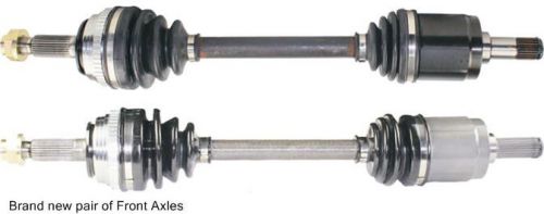 Pair new front right &amp; left cv drive axle shaft assembly for honda accord cb7