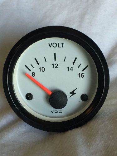 Nos correct craft ski nautique white vdo volt voltmeter gauge cockpit