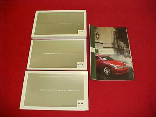 2004 original infiniti g35 g 35 sport coupe owners manual service book kit 04