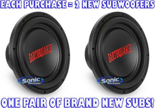 2) earthquake sound tremor-x124 1250w 12&#034; tremor-x series car subwoofers