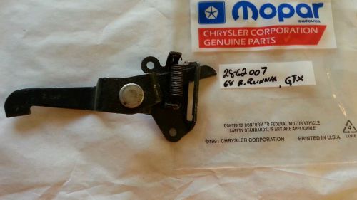 Nos hemi 1968 road runner gtx hood release lever part # 2862007