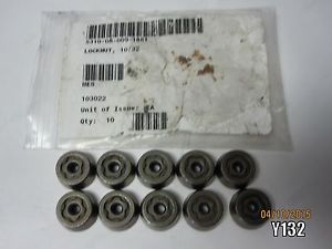 Lot of 10 anti theft ds security 10/32 open nuts  5310-08-000-1881 103022