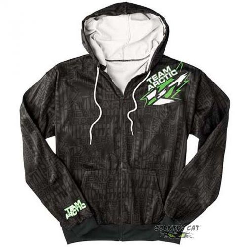 Arctic cat 2014 men&#039;s team arctic race zip hoodie sweatshirt - black - 5239-85_