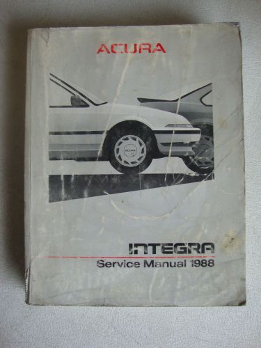 Factory 1988 acura integra automotive service manual p/n 61sd202