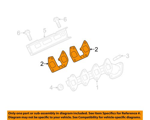 Ford oem 11-15 f-250 super duty exhaust-manifold gasket al3z9448a