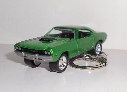 1970 dodge challenger green key chain!!