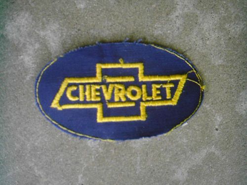 Original &amp; rare 1960&#039;s chevy bowtie oval patch &lt;&lt;&lt;&lt;&lt; look