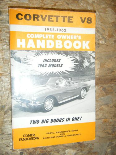 1955-62 chevy corvette vintage clymer owners handbook service manual shop 10th