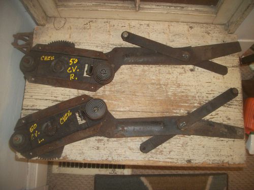 Pair of original  right &amp; left vintage 50 chevy window regulator