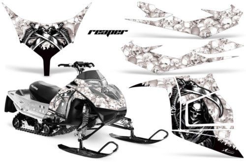 Amr racing decal kit polaris iq race snowmobile sled graphic kit wrap reaper