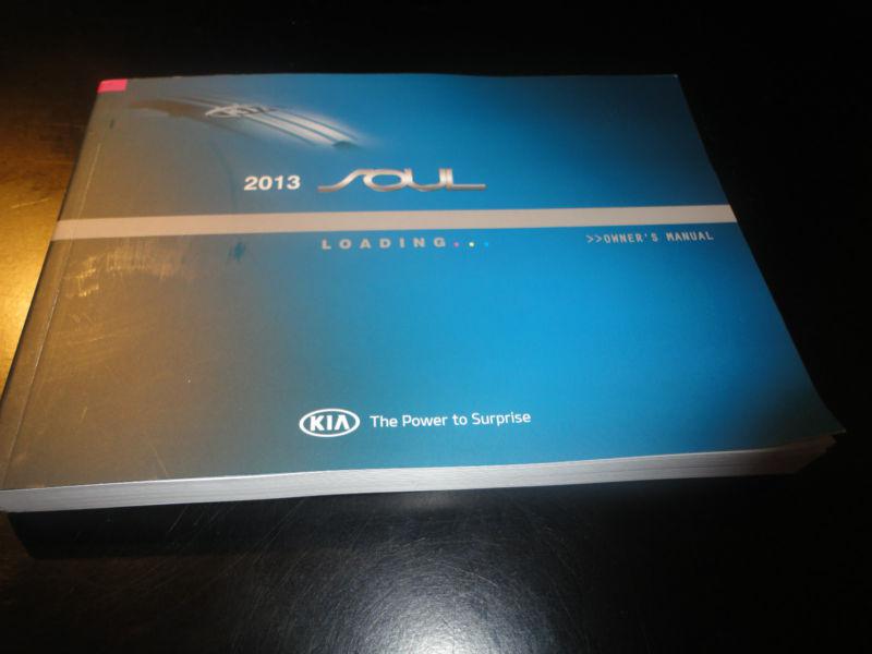 2013 kia soul owners manual  