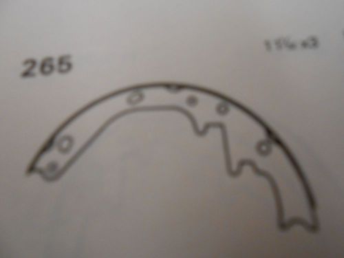 1961-72 ford station wagon front brake shoes complete &#039;#265-11 1/32 x 3 in.