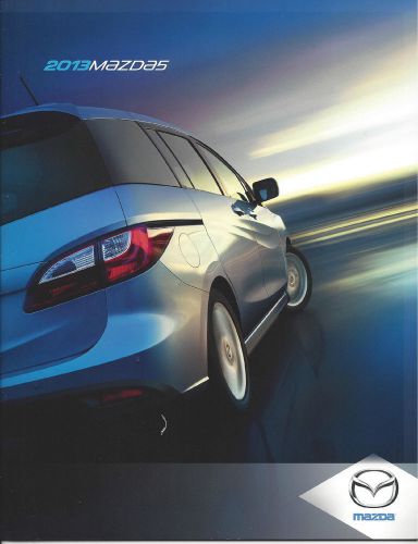 2013 mazda 5  mazda5  sport / touring and grand touring  30 page brochure