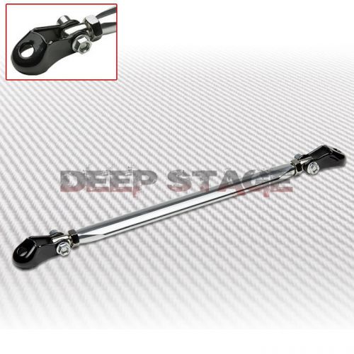 90-97 accord 2/4dr cb/cd f22 aluminum rear lower strut tie bar brace rod silver