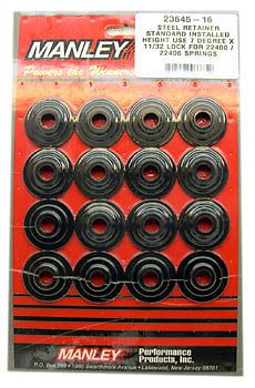 23645-16 manley 7 degree valve spring retainers steel