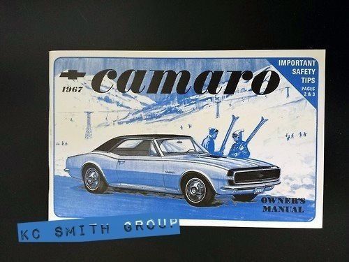 1967 camaro owners manual