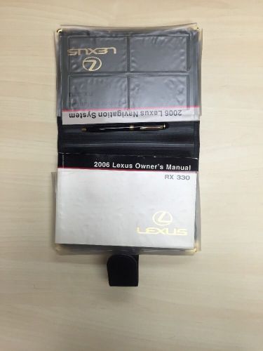 2006 lexus rx330  owner&#039;s manual with case and navigation