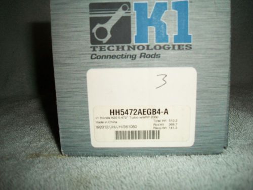 New k1 technologies honda k20 h beam connecting rods arp2000 imca hh5472aegb4-a