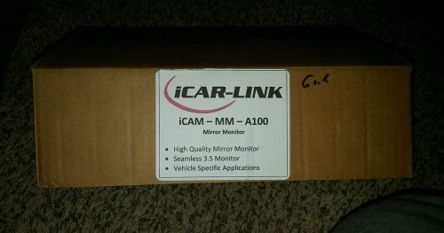 Icar-link icam-mm-a100 rearview mirror 3.5 inch monitor 3.5&#034; rear view