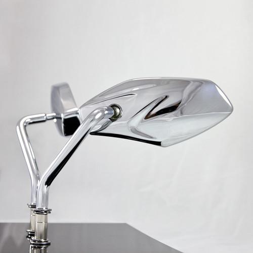 Chrome side mirrors medusa style chrome for harley nightster xr1200 us stock