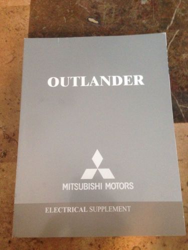 2004 mitsubishi outlander factory electrical supplement service shop manual oem