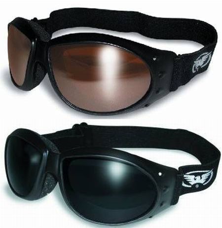 (2 goggles) motorcycle atv riding super dark driving mirror glasses sunglasses