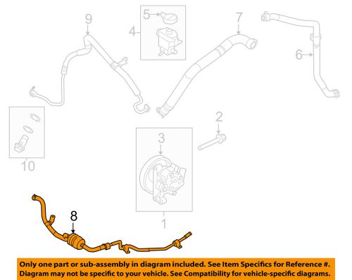 Ford oem-power steering return hose bt4z3a713c