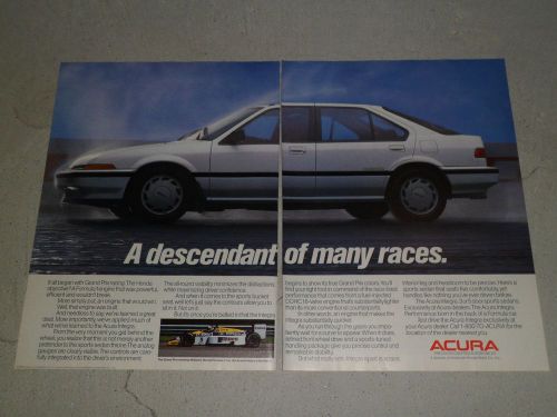 1987 acura legend article / ad