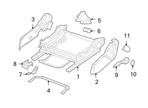 Chrysler oem dodge seat track cover 05191913aa image 8