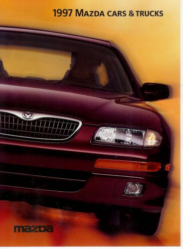 1997  mazda  full line sales brochure  millenia 626 mx-6 miata protege mpv truck