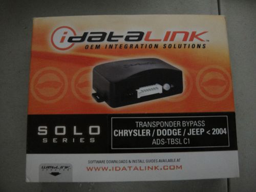 Idatalink transponder bypass chrysler/dodge/jeep 2004 ads-tbsl c1