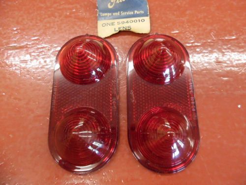 1951 1952 buick guide r4-51 tail light lens pair new old stock nos