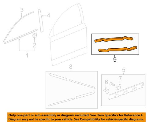 Honda oem 09-11 cr-v front door-edge guard 08p20swa1q0