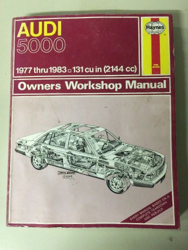 Haynes audi 5000 1977-1983 owners workshop manual #428